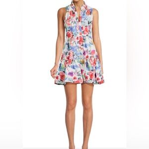 Amanda Uprichard Floral Sleeveless Mini Dress